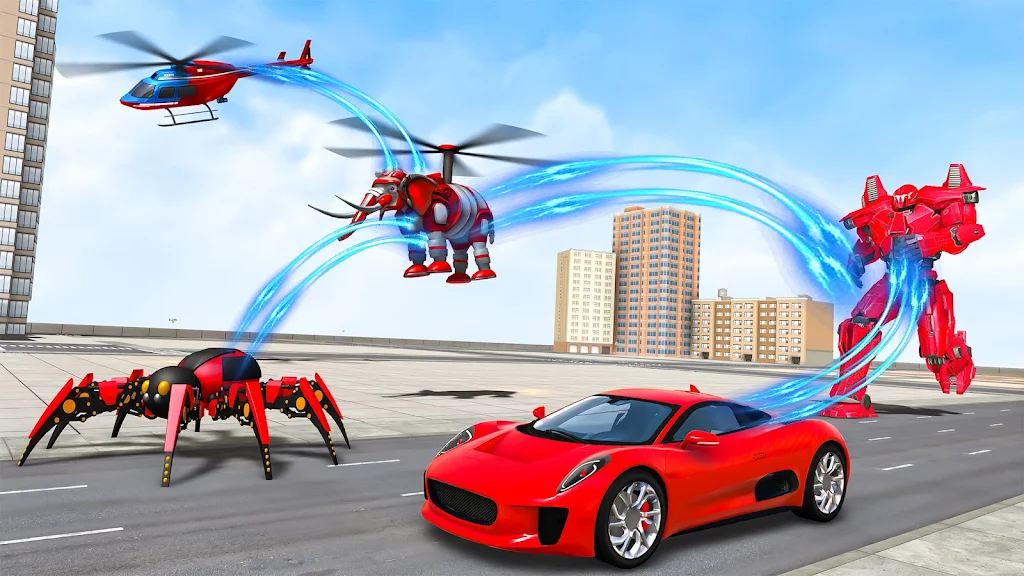 Spider Robot Games: Robot Car Captura de tela 2