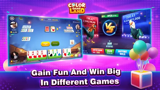 Color Game Land-Tongits, Slots Mod Zrzut ekranu 0