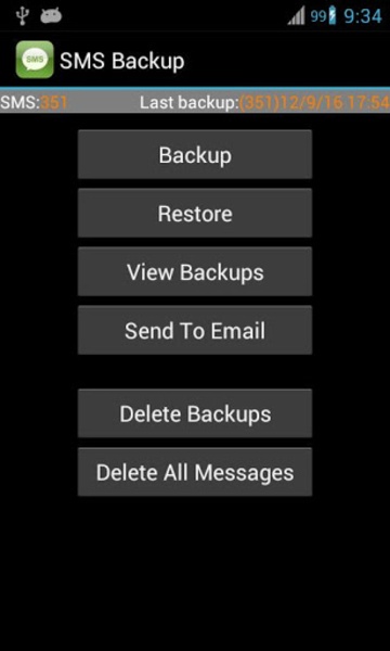 Super Backup: SMS and Contacts ภาพหน้าจอ 0