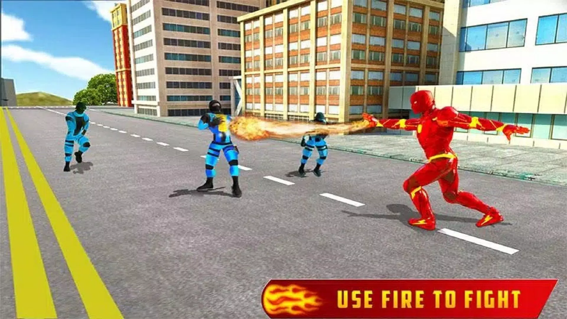 Fire Hero Robot Transform Game Скриншот 3