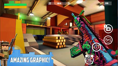 Block Gun 3D: FPS Shooter PvP Screenshot 1