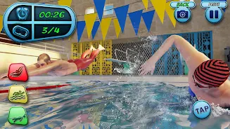 Swimming Pool Water Race Game Скриншот 2