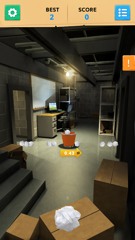 Paper Toss Office - Jerk Boss Screenshot 0