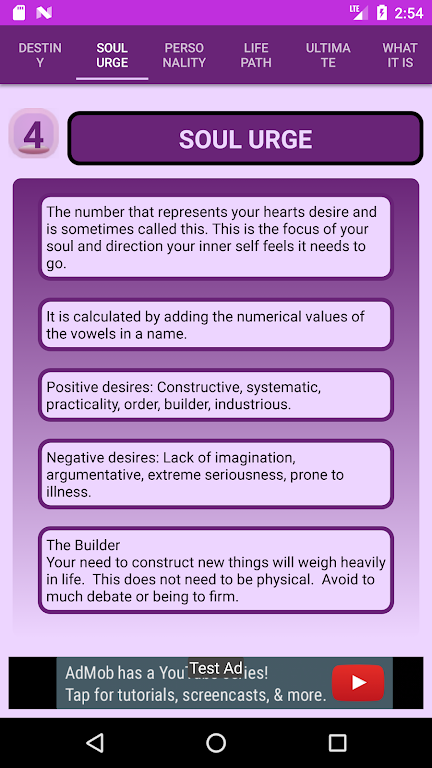 Pythagorean Numerology Calculator Zrzut ekranu 3