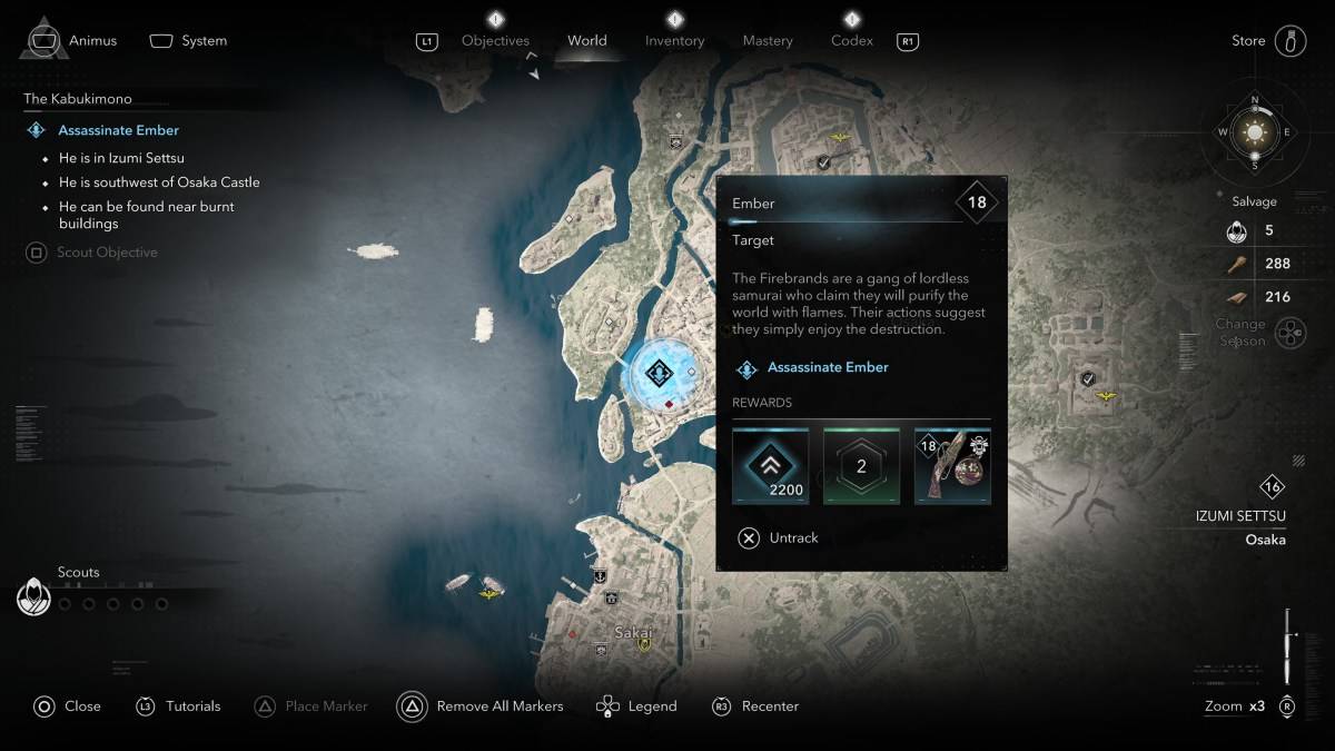 จะหาสมาชิก Kabukimono ทั้งหมดได้อย่างไรและสถานที่ที่ Assassin's Creed Shadows Ember