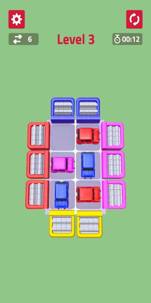 Color Cars Slide Puzzle Game スクリーンショット 1