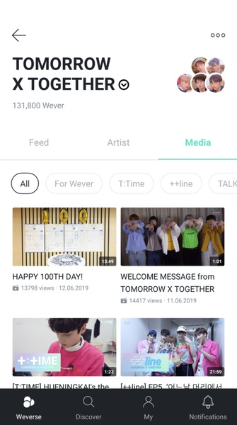 Weverse ภาพหน้าจอ 3