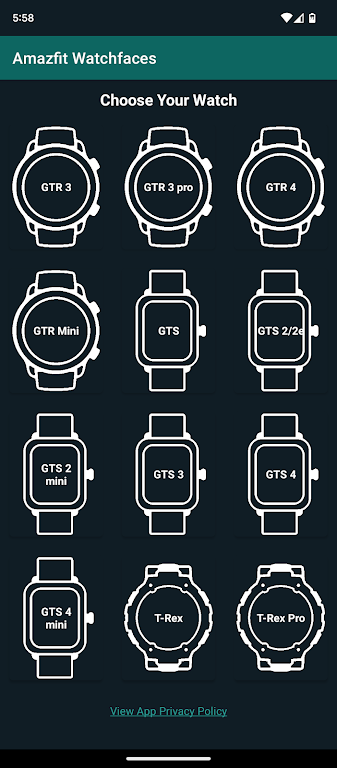 Watchfaces for Amazfit Watches Capture d'écran 1