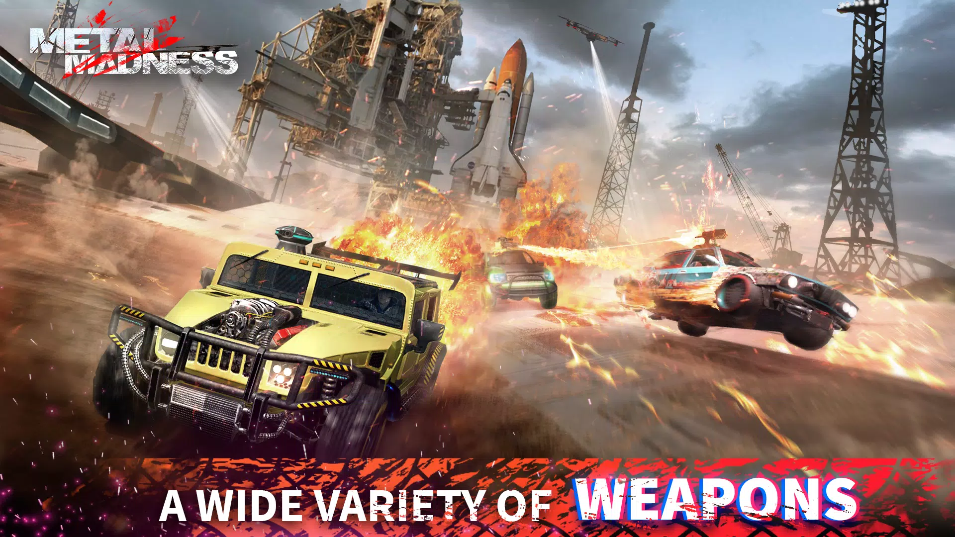 METAL MADNESS PvP: Car Shooter Schermafbeelding 0