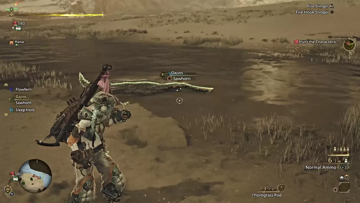 Emplacement de Fang Sharp à Monster Hunter Wilds