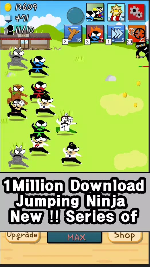 Ninja Growth - Brand new clicker game Mod स्क्रीनशॉट 1