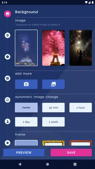 Night Sky Live Wallpaper Capture d'écran 0