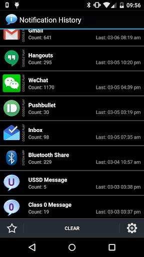 Notification History ဖန်သားပြင်ဓာတ်ပုံ 0