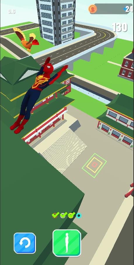 Superhero Flip Jump: Sky Fly Screenshot 2