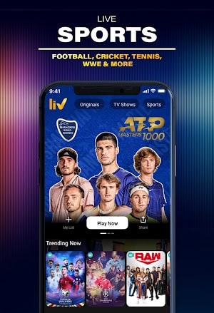 Sony LIV: Sports & Entmt Captura de pantalla 2