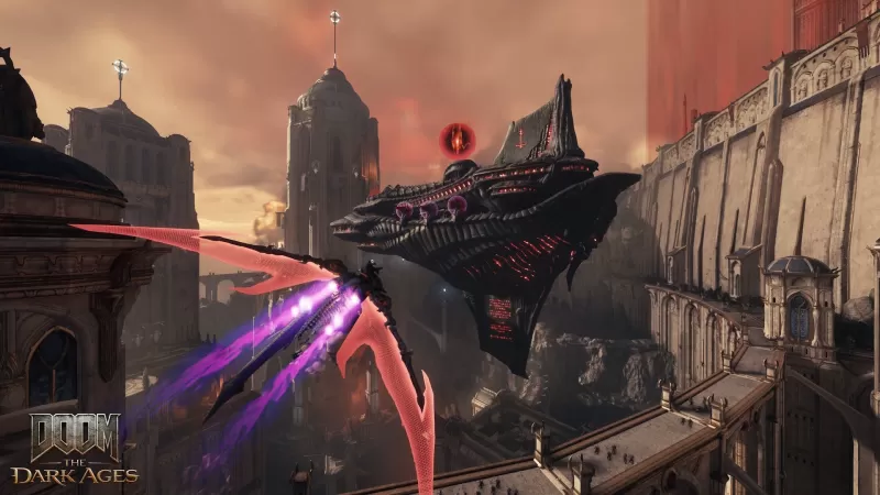 Isang Dragon Assault sa Battle Barge ng Hell. | Image Credit: ID Software / Bethesda
