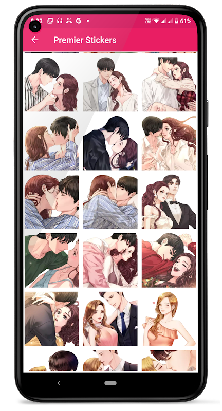 Kiss Me Love Stickers: Kiss Me Wallpaper Captura de tela 2