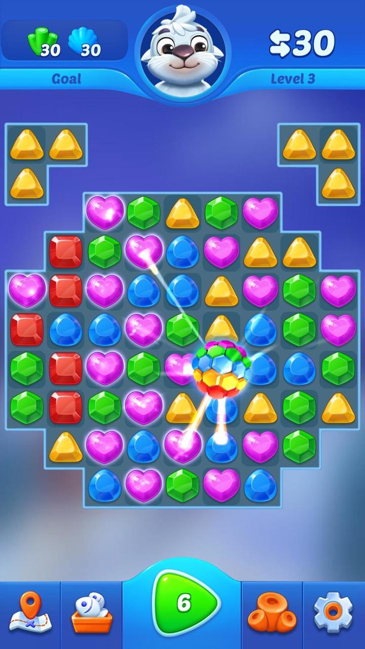 Jewel crush - match 3 game Zrzut ekranu 1