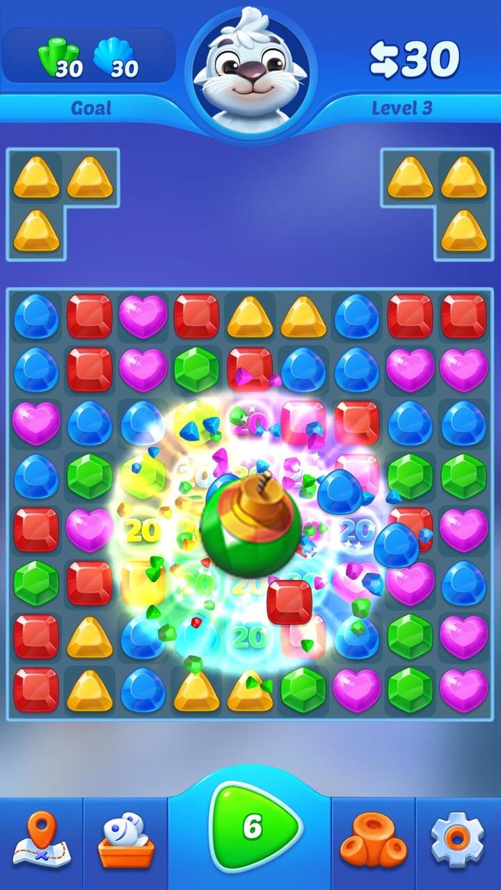 Jewel crush - match 3 game Zrzut ekranu 2