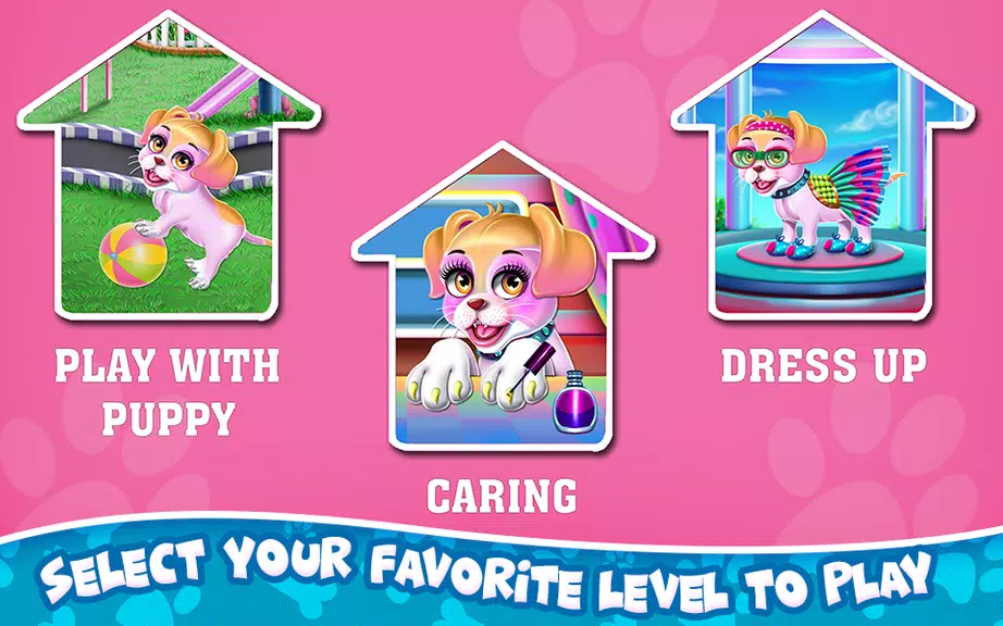 Fluffy Puppy Play and Care Captura de pantalla 1