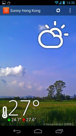 Sunny HK -Weather&Clock Widget スクリーンショット 0