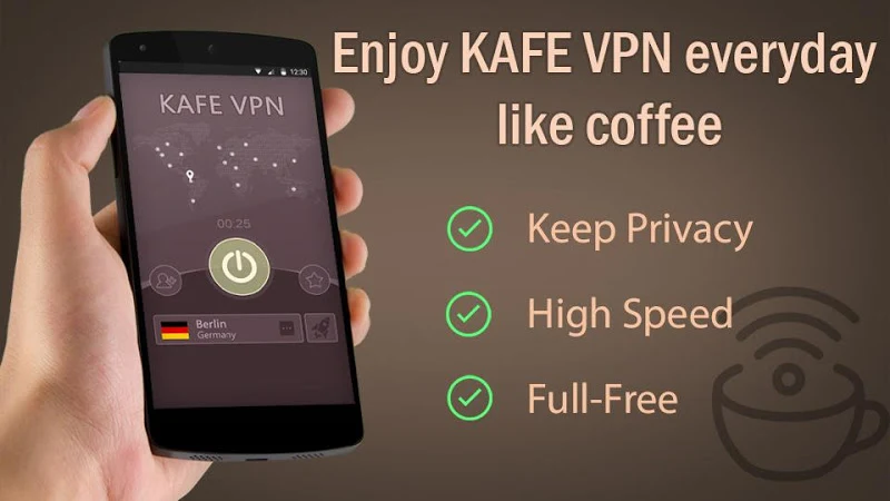 KAFE VPN - Fast & Secure VPN Tangkapan skrin 0