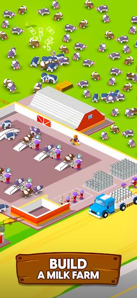 Milk Farm Tycoon Mod ဖန်သားပြင်ဓာတ်ပုံ 3