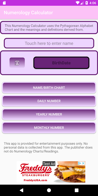 Pythagorean Numerology Calculator スクリーンショット 0