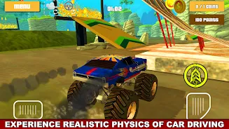 Monster Truck Racing Hero 3D Screenshot 2