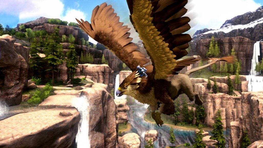 Novo Mapa Ragnarok: Explore Biomes, Tame Griffins em Ark Mobile