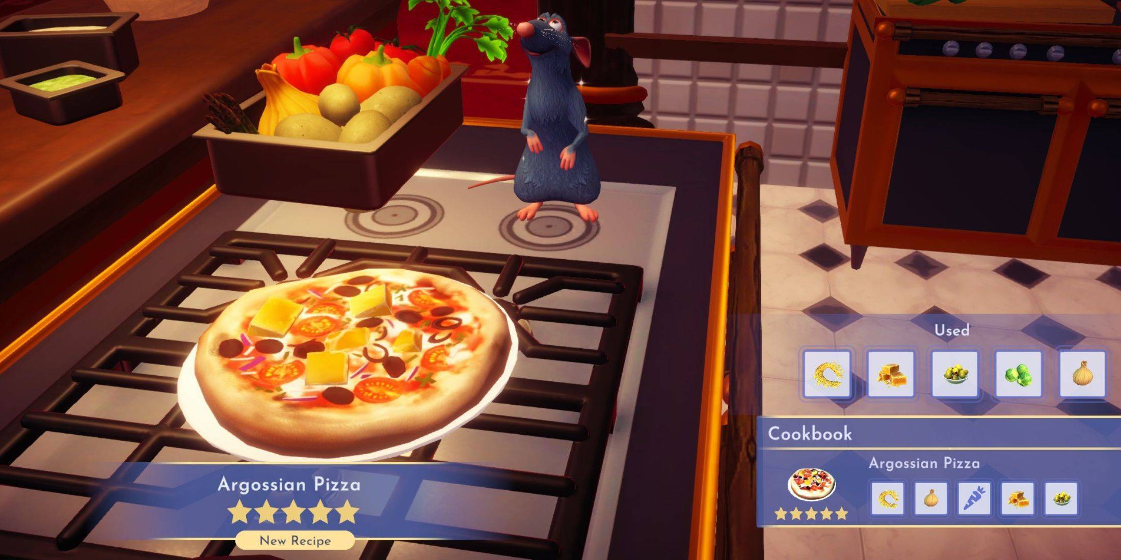 Disney Dreamlight Valley: como fazer pizza argossiana