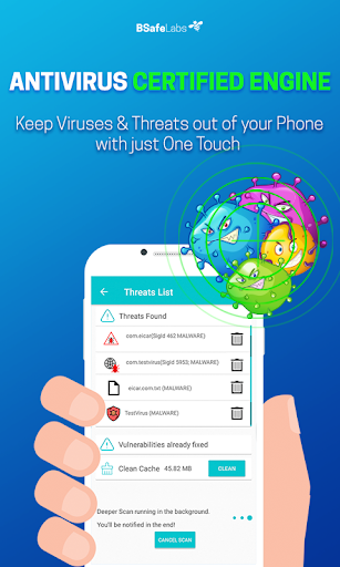 Antivirus Cleaner BSafe VPN Screenshot 1