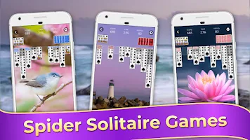 Spider Solitaire Classic Games Captura de pantalla 1