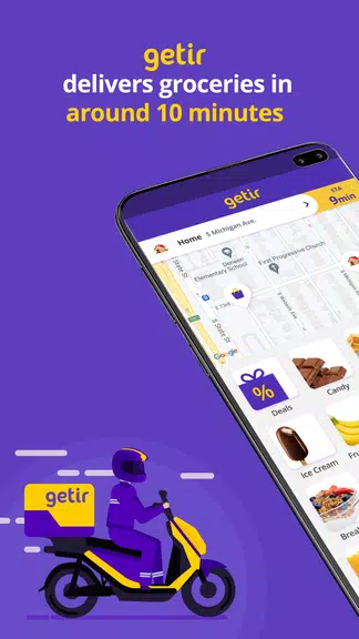 getir: groceries in minutes Ảnh chụp màn hình 0