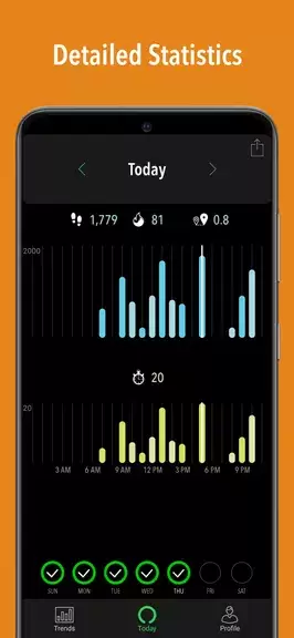 Schermata ActivityTracker Pedometer 3