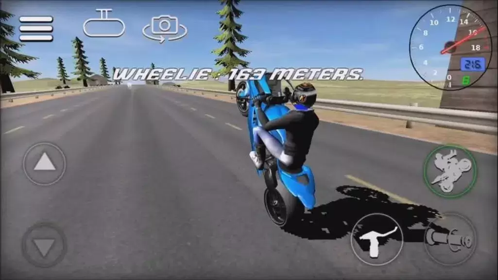 Wheelie Bike 3D game स्क्रीनशॉट 0