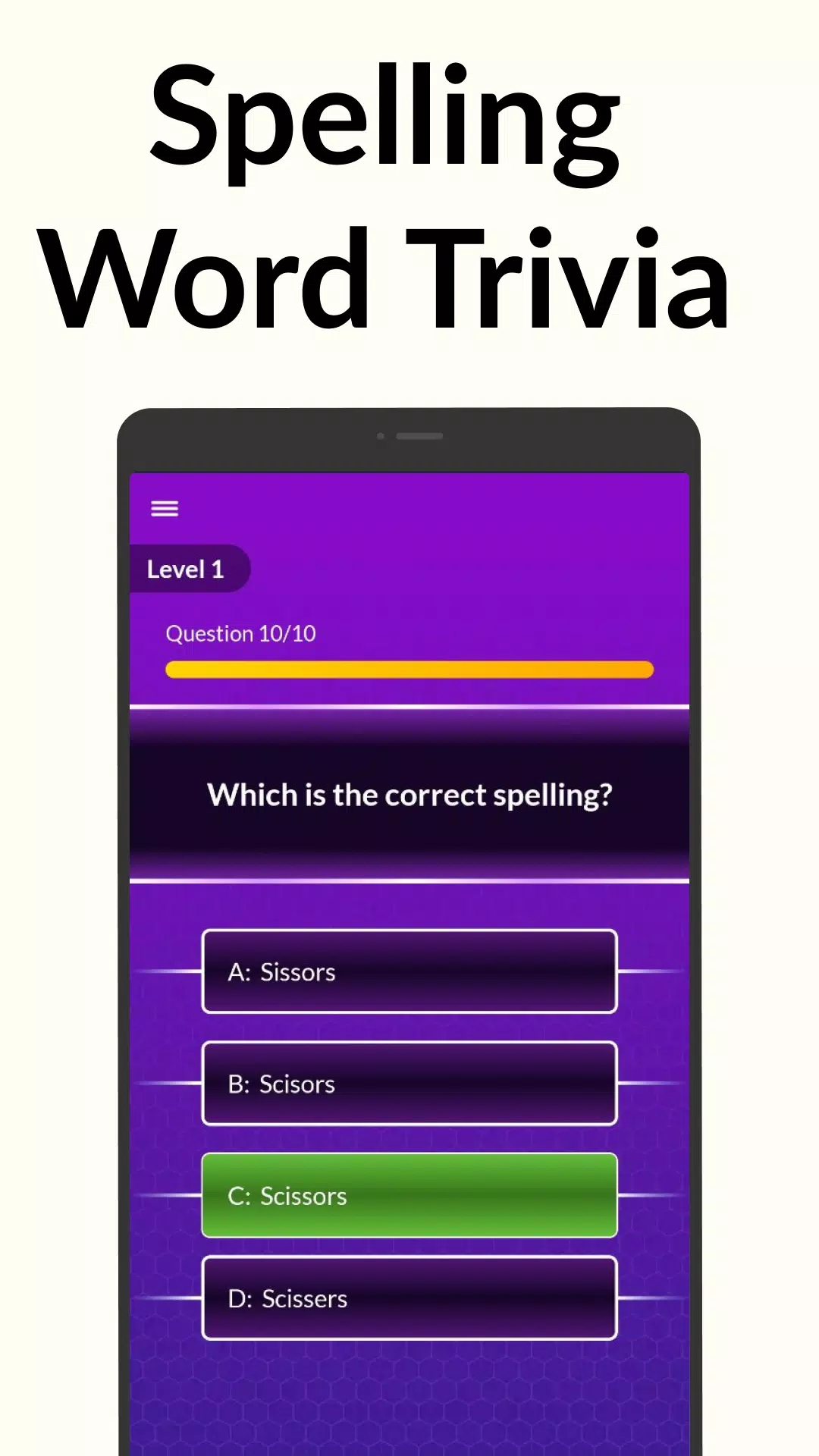 Spelling Bee: Spelling Quiz Capture d'écran 0