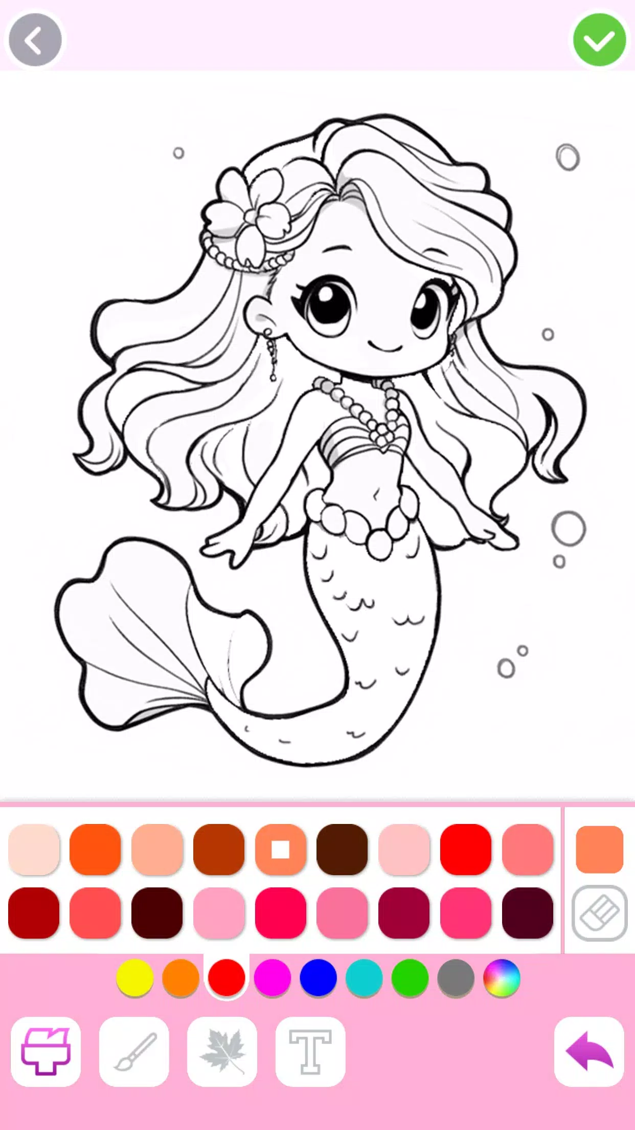 Mermaid Coloring:Mermaid games ภาพหน้าจอ 3