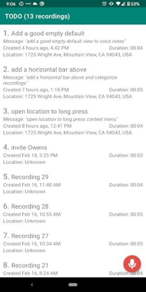 VoiceNotes Screenshot 1