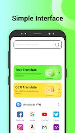 100+ browser & translator VPN Screenshot 0