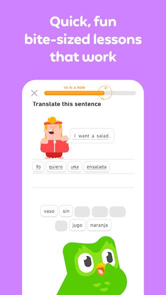 Duolingo: Language Lessons Mod ภาพหน้าจอ 2