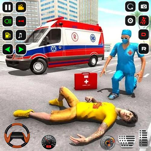 Police Rescue Ambulance Games Captura de tela 0