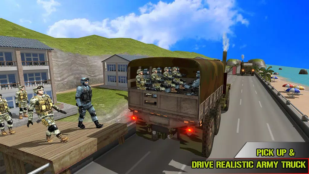 US Army Transporter Truck Game 스크린샷 0
