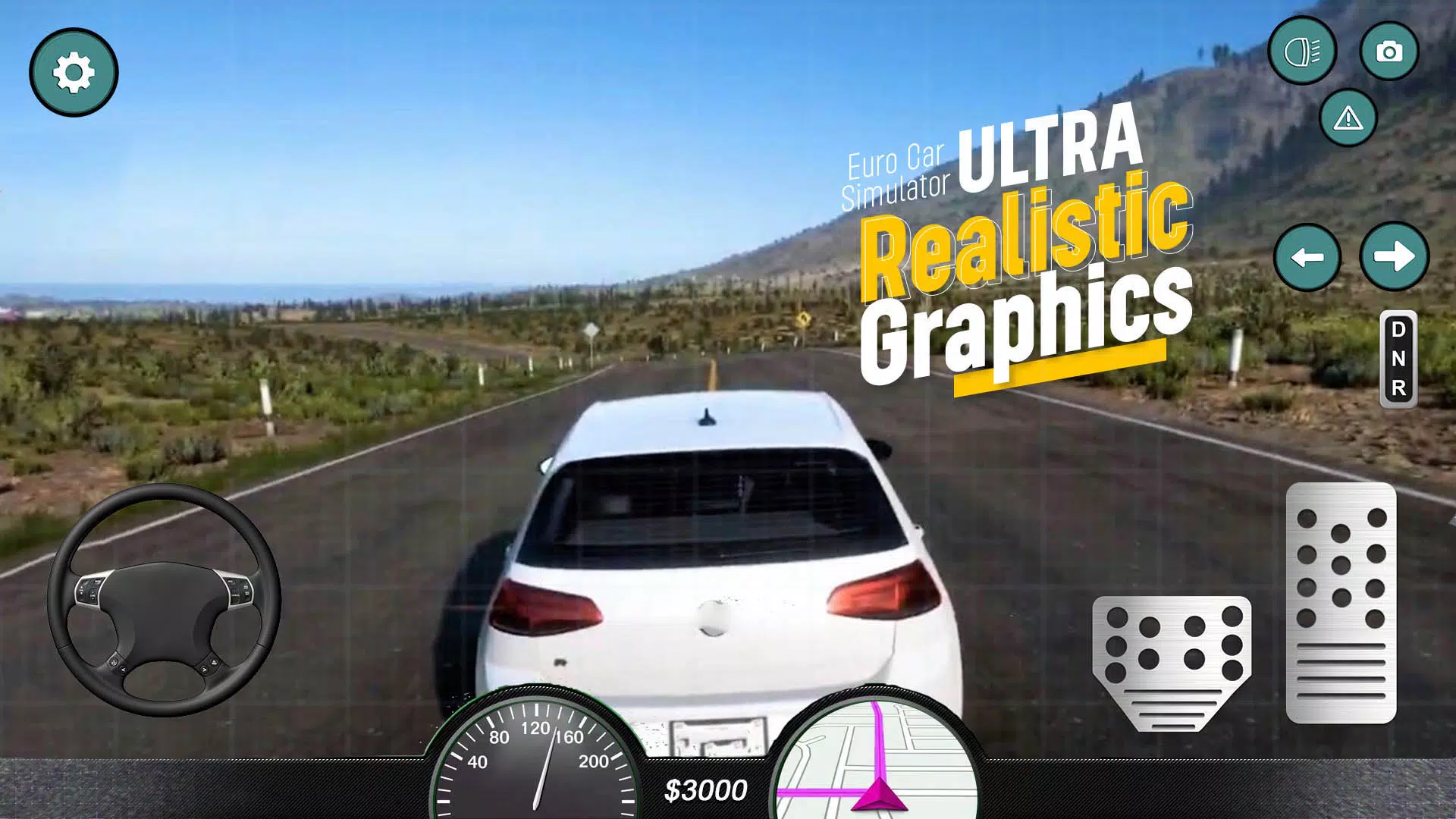 Euro Car Simulator Driving 2 Capture d'écran 0