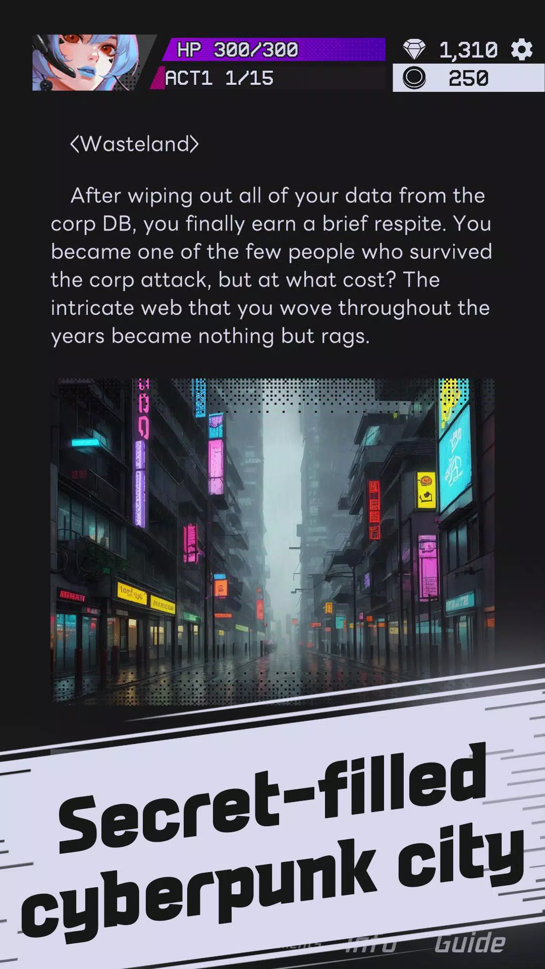 Phantom City: Text RPG Screenshot 2