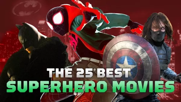 Superhero movie collage