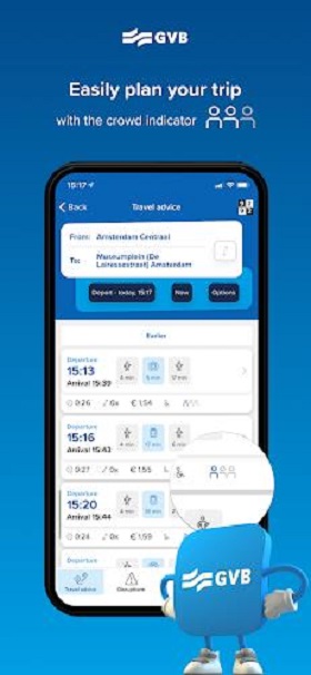 GVB travel app Screenshot 2