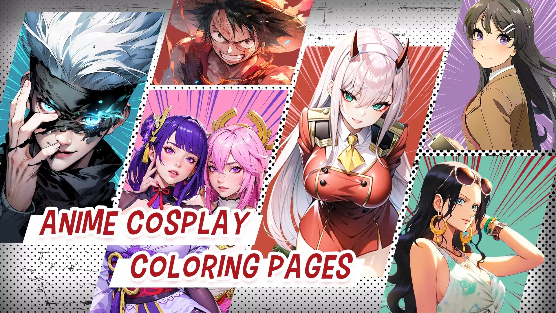 Anime Cosplay Coloring Pages應用截圖第2張