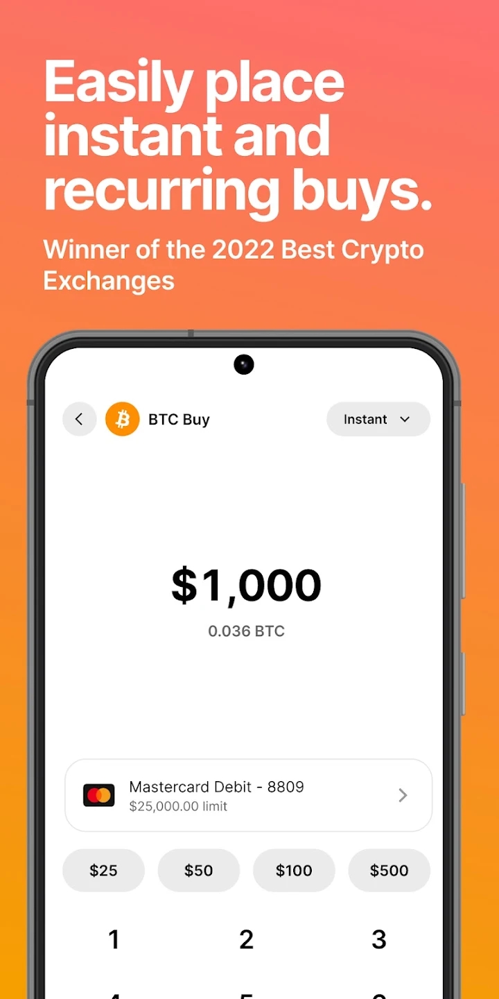 Gemini Buy Bitcoin and Crypto Screenshot 1