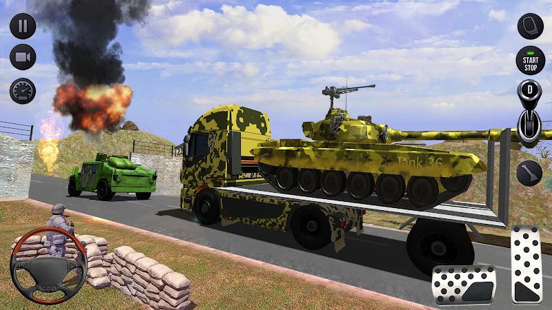 Army Delivery Truck Games 3D Schermafbeelding 2